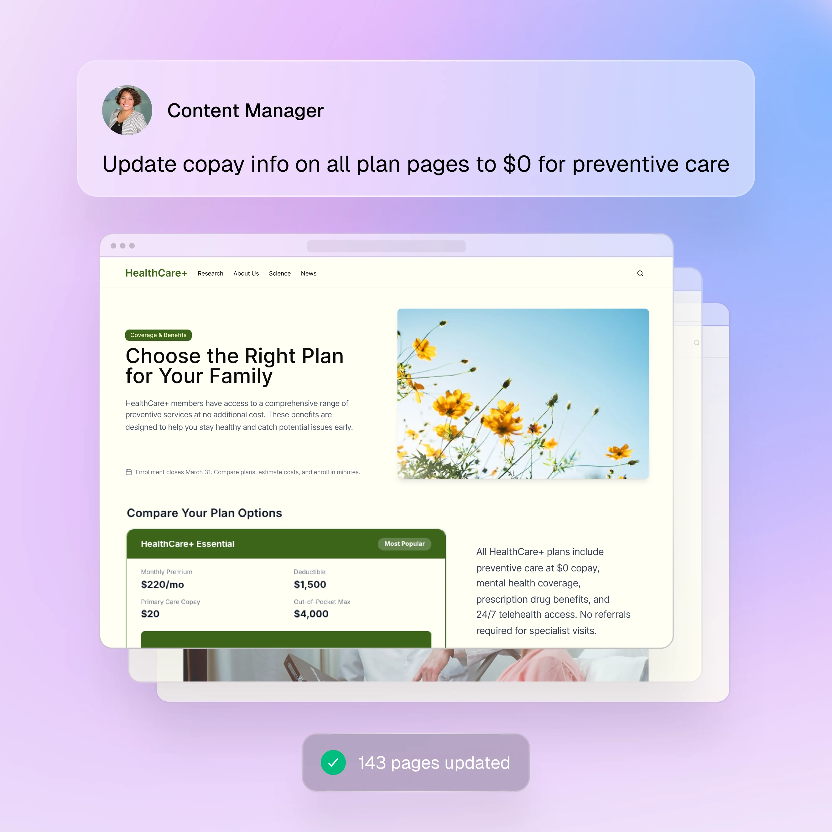 Healthcare regulated content execution
